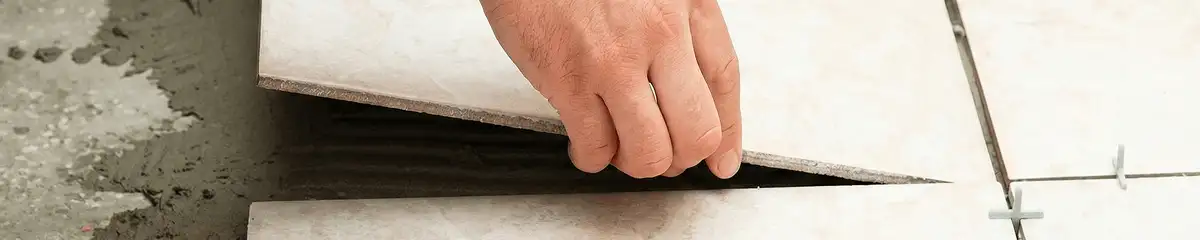 Professional installing ceramic tile floors in Wilmington, NC