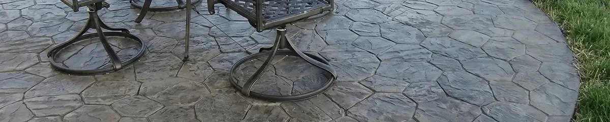 Garden relaxation area with professionally installed stone flooring in Wilmington NC